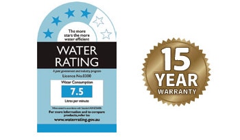 WELS 4 star rating and 15 year warranty